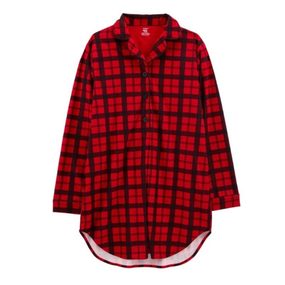 Carter's - Red & Black Plaid Sleep Shirt - Women